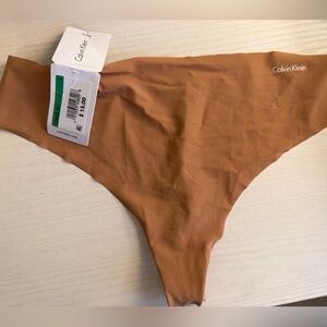 Calvin Klein Tan Seamless Thong